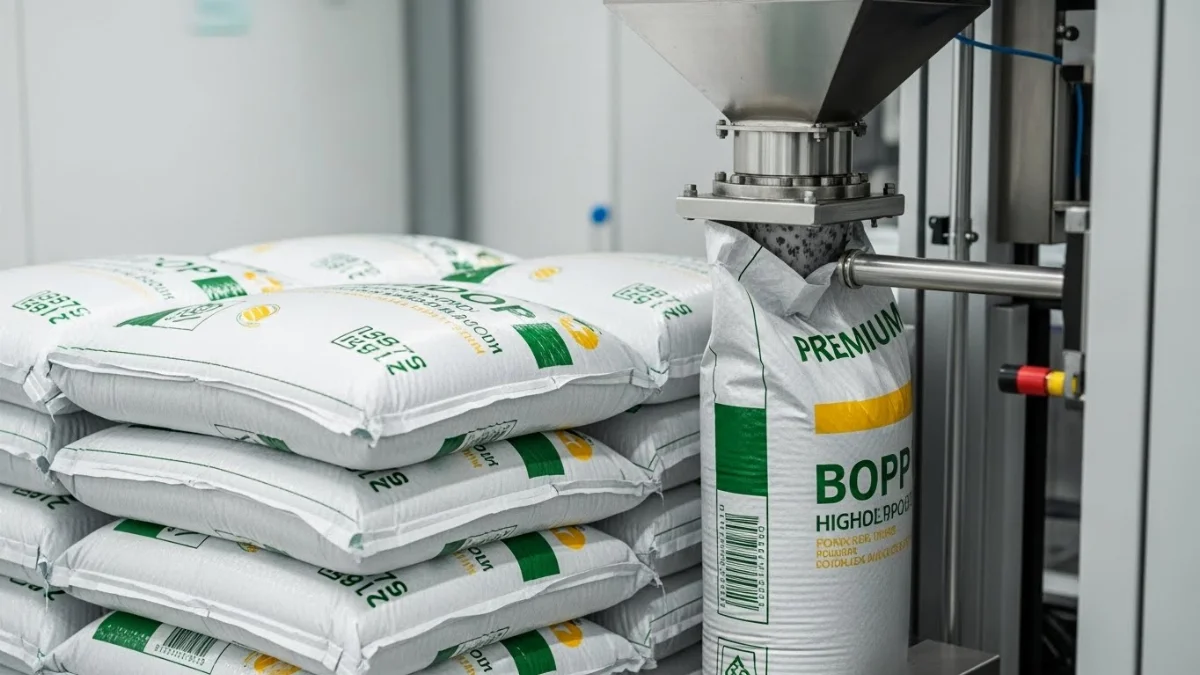 Hình ảnh quy trình sản xuất bao bì PP dệt cho phân bón