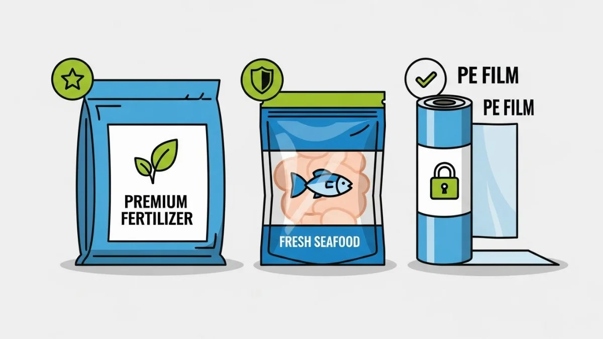 Mẫu bao bì tôm xuất khẩu cao cấp, thiết kế sang trọng