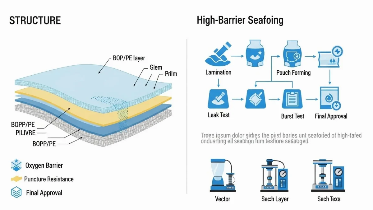 Quy trình kiểm tra chất lượng bao bì ngành thủy sản