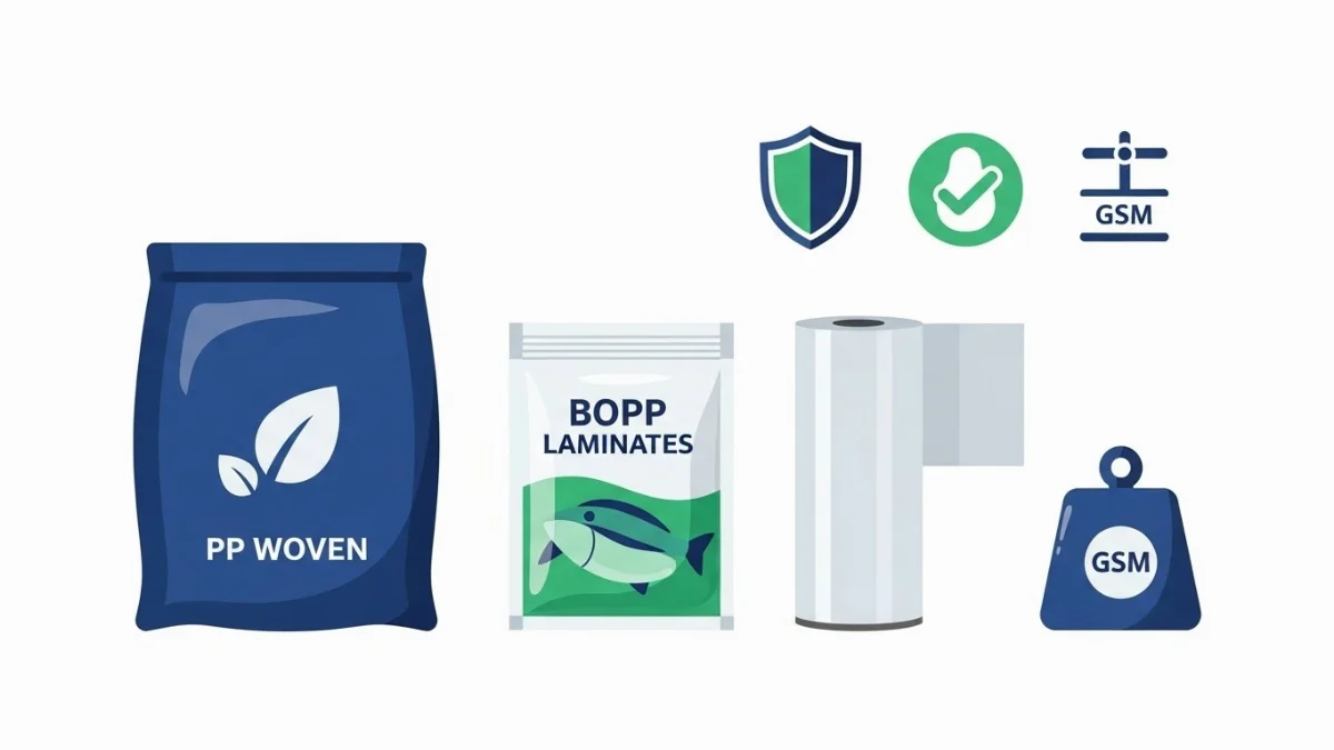 Ảnh cận cảnh bề mặt vải PP dệt, cho thấy mật độ sợi dệt chắc chắn