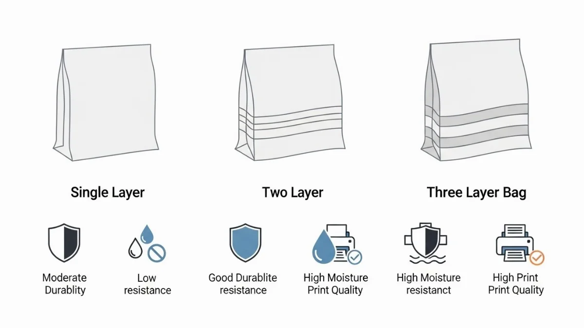 Hình ảnh bao phân bón 2 lớp với lớp PP dệt và lớp màng tráng