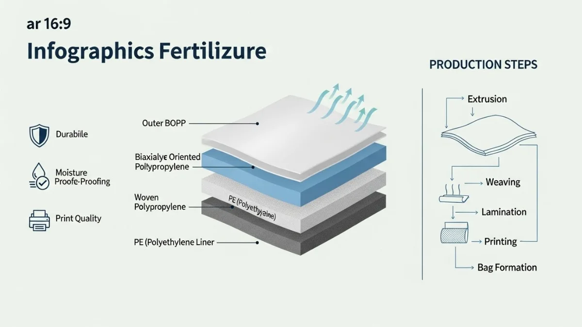 Bao bì phân bón chất lượng cao đảm bảo bảo quản sản phẩm an toàn