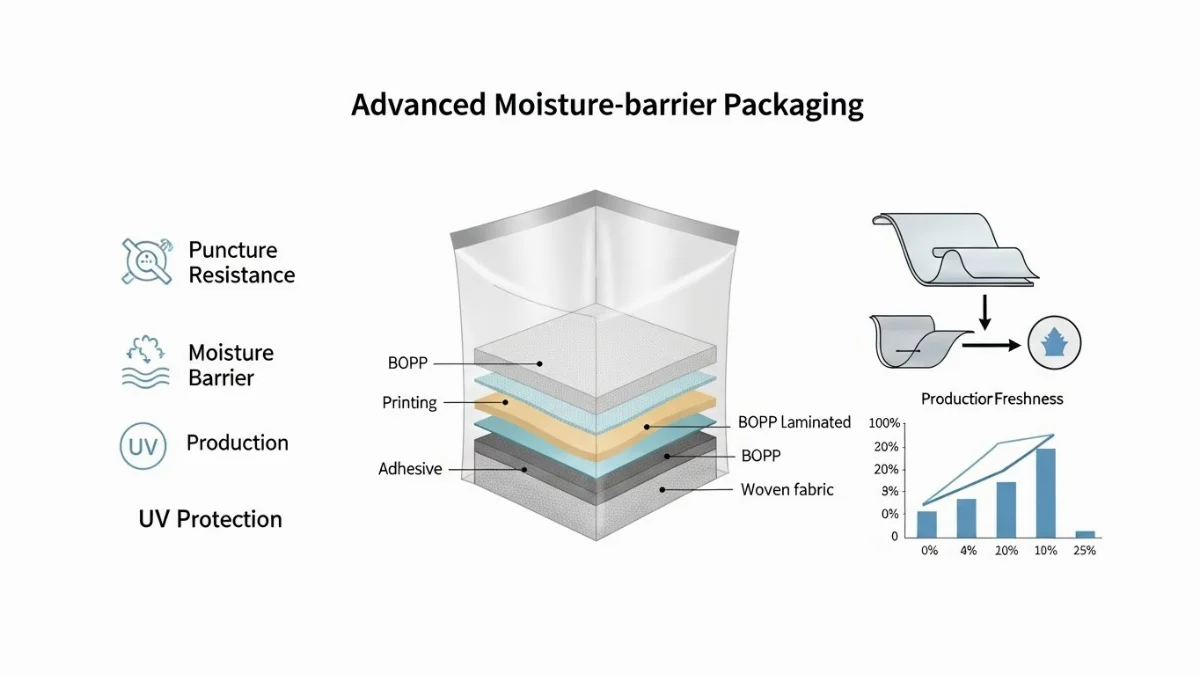 Các loại nông sản được bao gói trong môi trường kiểm soát độ ẩm