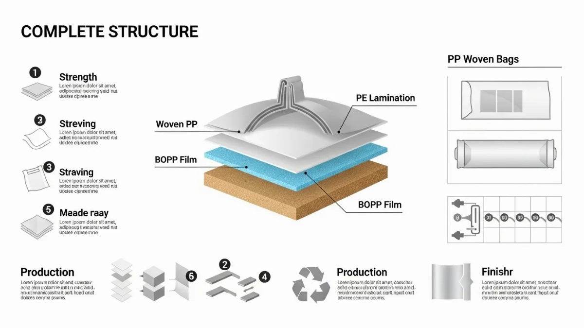Bao PP dệt đựng phân bón với cấu tạo bền chắc, chống ẩm