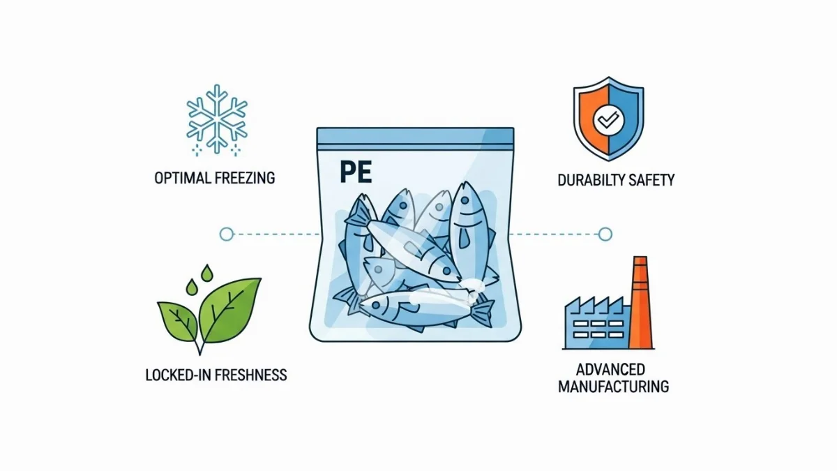 Màng PE chuyên dụng bảo quản cá tươi ngon