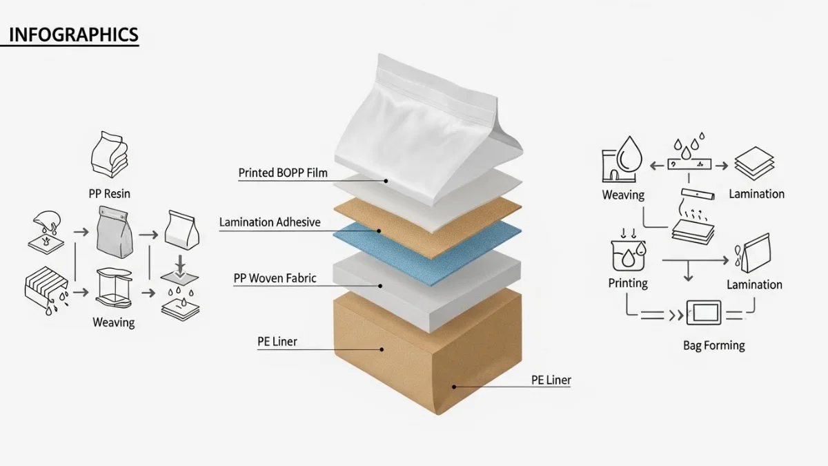 Quy trình sản xuất bao PP dệt đạt tiêu chuẩn chất lượng cao