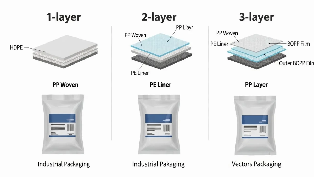 Hình ảnh so sánh các loại bao phân bón để lựa chọn