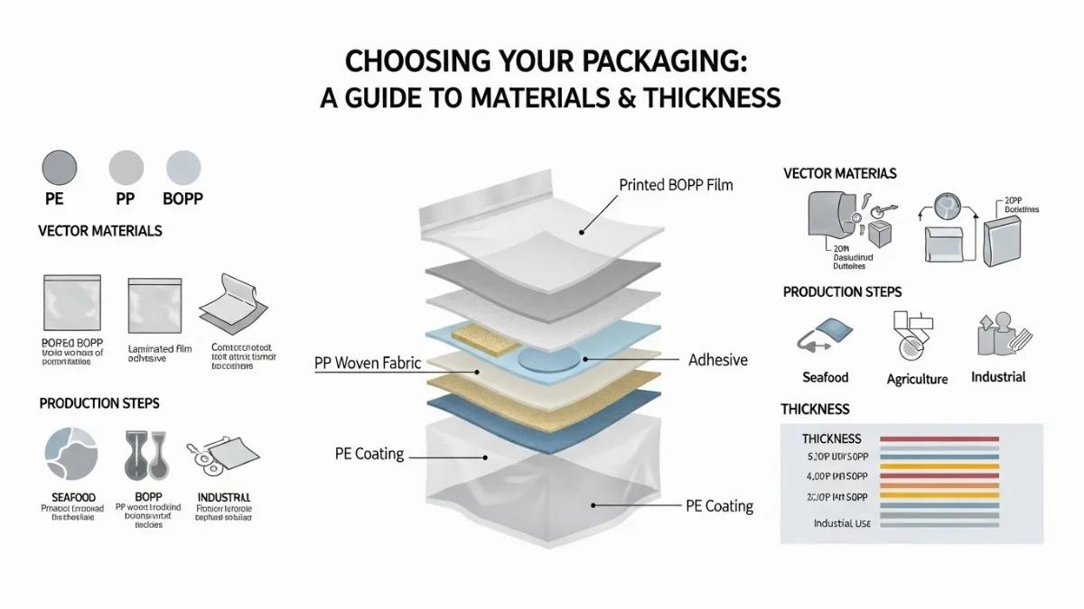 Chọn bao bì màng ghép phù hợp nhu cầu đóng gói sản phẩm