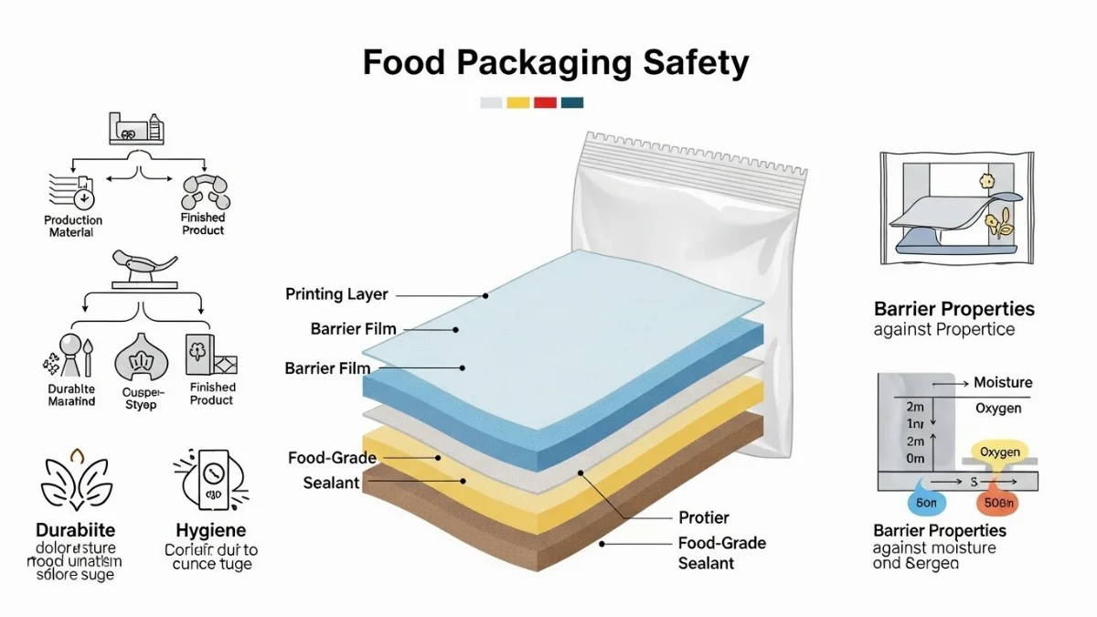 Tuân thủ tiêu chuẩn bao bì thực phẩm an toàn và quy định pháp lý