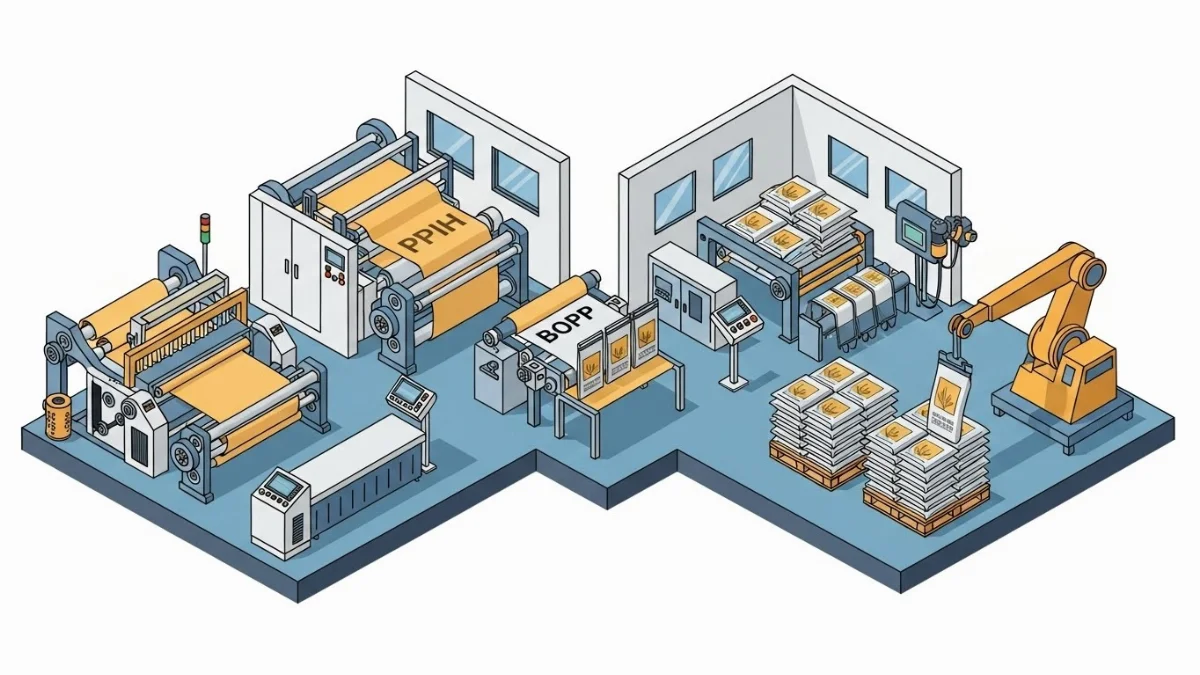 Kiểm tra chất lượng bao PP dệt thành phẩm