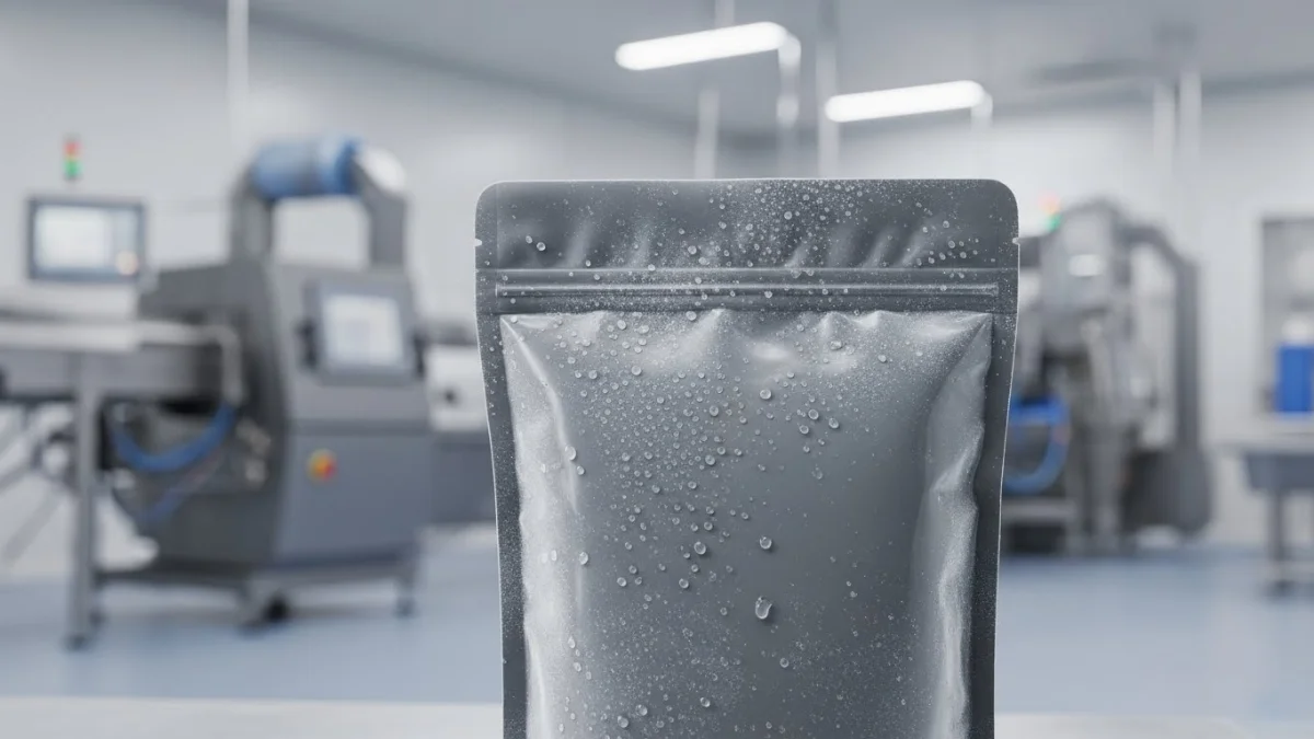 Hình ảnh các loại bao bì bảo quản thủy sản đông lạnh đa dạng.