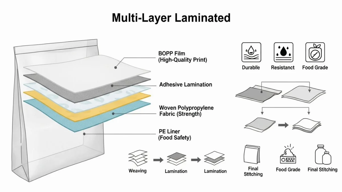 Bao PP dệt thành phẩm được kiểm tra chất lượng kỹ lưỡng