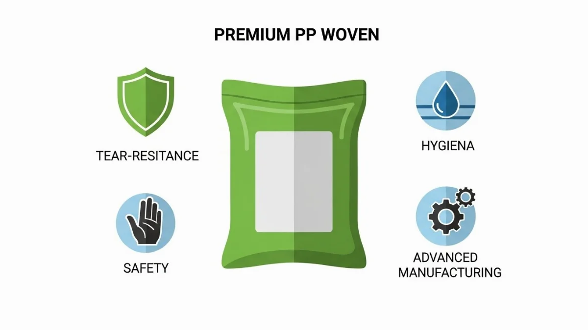 Hình ảnh các loại bao bì phân bón chất lượng cao, có lớp tráng bền