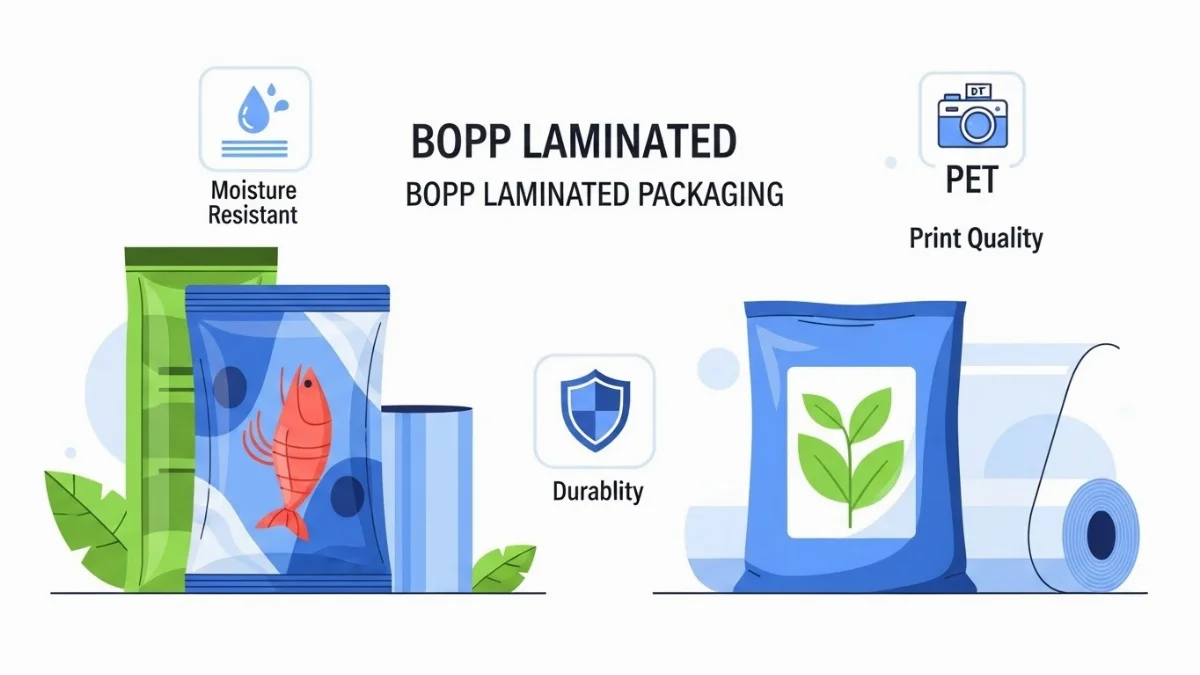 Sản phẩm bao bì in ấn được tráng màng BOPP sáng bóng