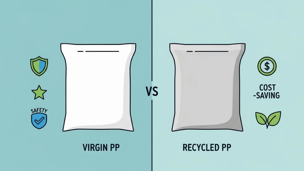 Hình ảnh bao bì PP dệt tái sinh thân thiện và tiết kiệm chi phí