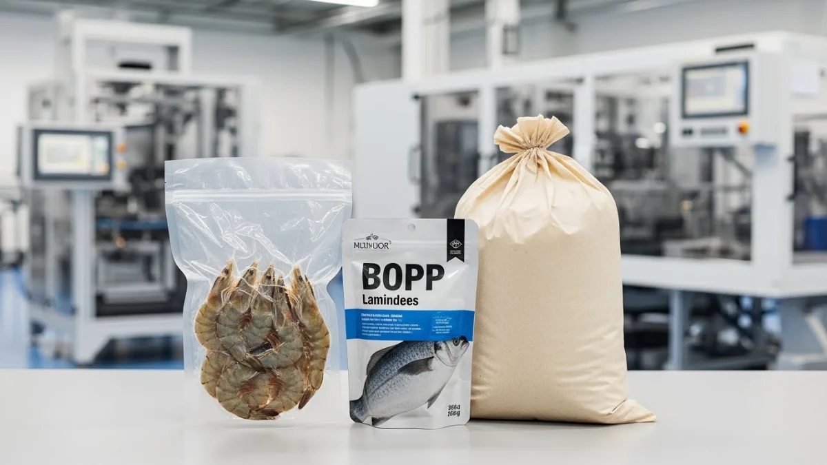 Hình ảnh các mẫu bao bì thủy sản đa dạng và chuyên nghiệp