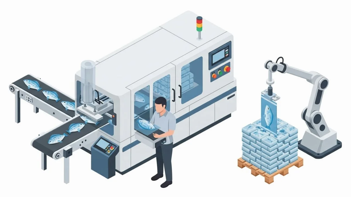 Túi PA/PE bảo quản tôm đông lạnh giữ chất lượng cao cho xuất khẩu