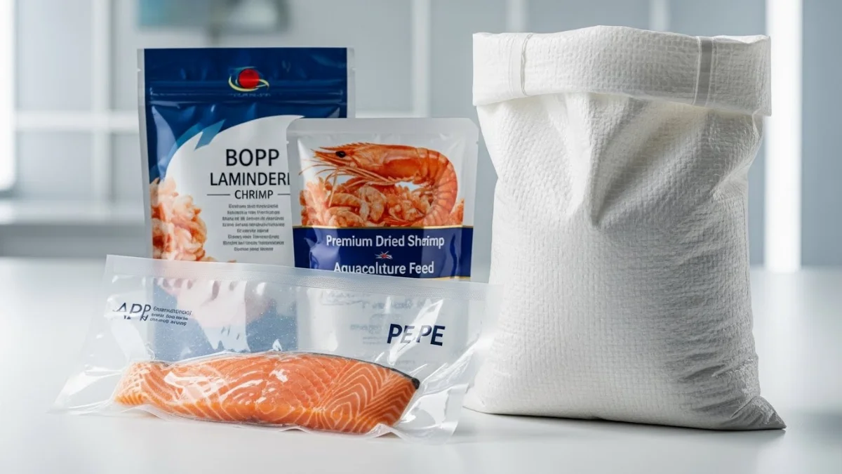 Túi PE trong suốt đựng tôm tươi sống giúp giữ ẩm và dễ quan sát