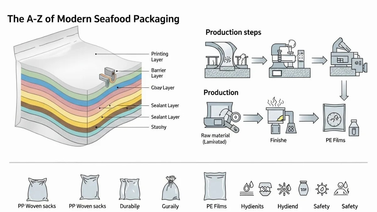 Lựa chọn bao bì thủy sản phù hợp với từng loại sản phẩm