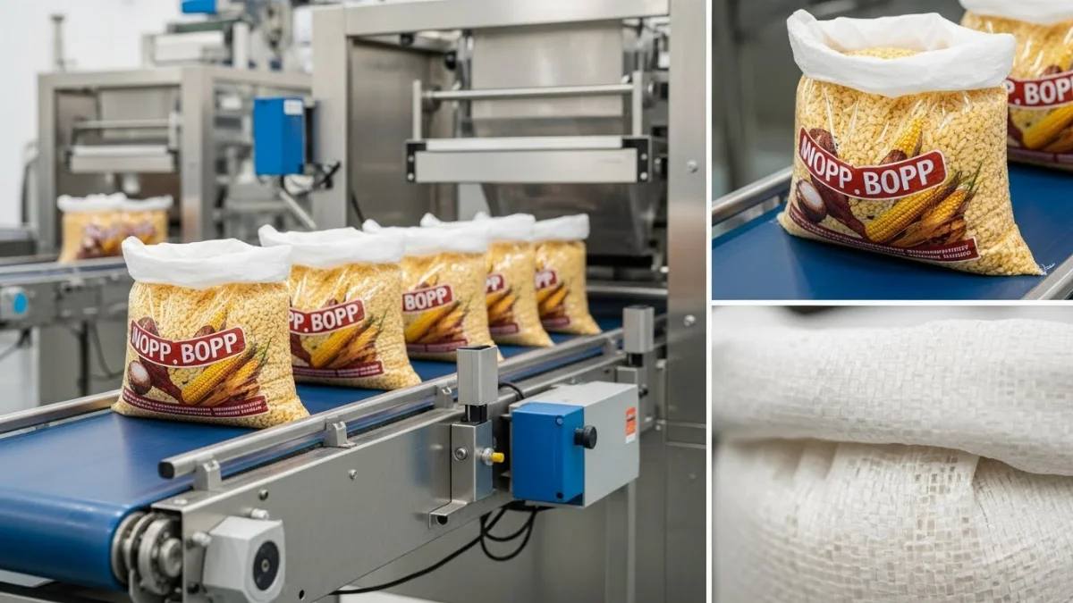 bao PP dệt màu trắng chất lượng cao đóng gói hạt nông sản